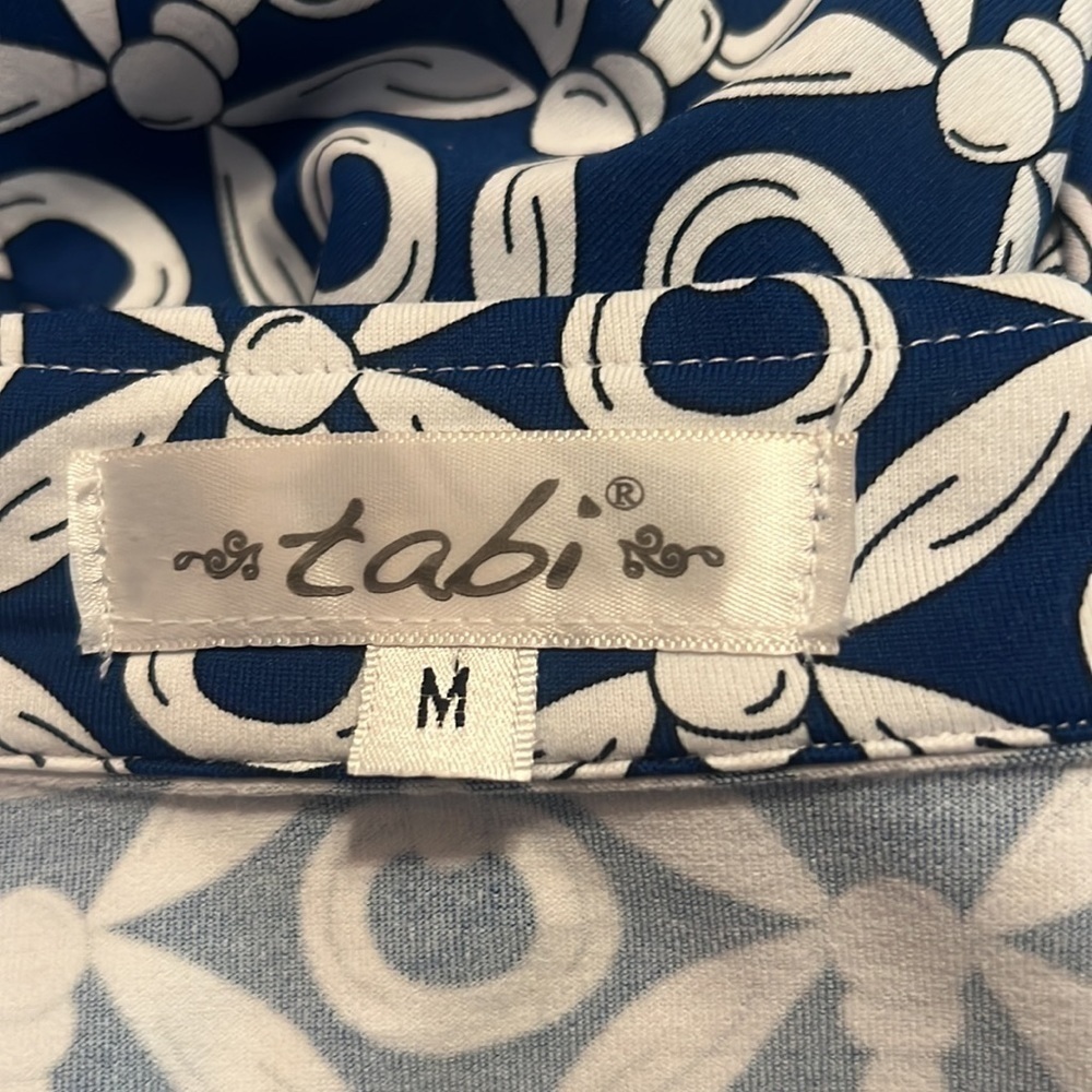 Tabi Womens blue and white dress size medium - Picture 6 of 7